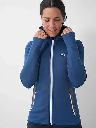 ORTOVOX | Chaqueta polar con capucha para mujer | blau